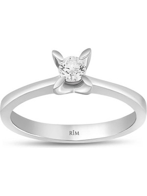 Rim Pırlanta 0.20 Karat Laboratuvar Pırlanta Tektaş Yüzük - Hrd Sertifikalı