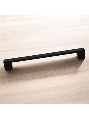 Mey İthalat Orta Köprü (160 mm - 16 Cm) Siyah Metal Mobilya Mutfak Çekmece Dolap Dolabı Kulbu Kulpu Kulpları