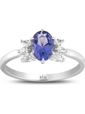Rim Pırlanta 0.95 Karat Laboratuvar Pırlanta Safir Yüzük - Hrd Sertifikalı