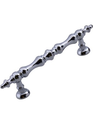 Mey İthalat Nilay Parlak Krom Metal Kulp 96 mm - 9.6 cm Mobilya Çekmece Mutfak Dolabı Dolap Kulpları Kulbu Kulpu