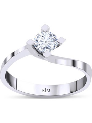 Rim Pırlanta 0.50 Karat Laboratuvar Pırlanta Tektaş Yüzük - Hrd Sertifikalı