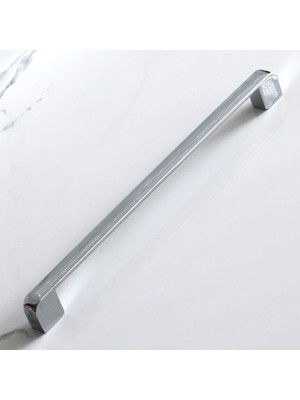 Mey İthalat 10 Adet Gölcük Oval Mobilya Mutfak Dolap Çekmece Dolabı Kapak Metal Kulpu Kulbu Kulpları Krom 224 mm