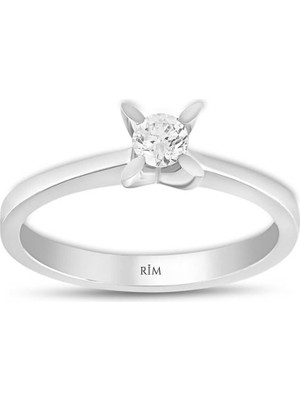 Rim Pırlanta 0.20 Karat Laboratuvar Pırlanta Tektaş Yüzük - Hrd Sertifikalı