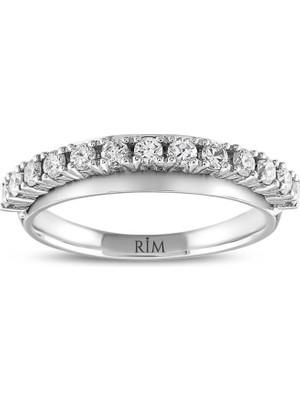 Rim Pırlanta 0.50 Karat Laboratuvar Pırlanta Yarımtur Yüzük - Hrd Sertifikalı