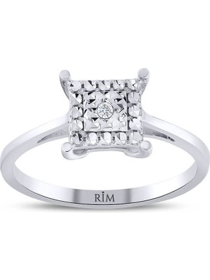 Rim Pırlanta 0.05 Karat Laboratuvar Pırlanta Yüzük - Hrd Sertifikalı