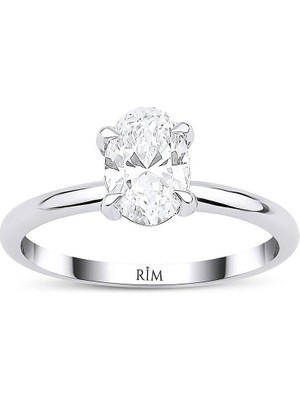 Rim Pırlanta 1.10 Karat Oval Tektaş Laboratuvar Pırlanta Yüzük - Hrd Sertifikalı