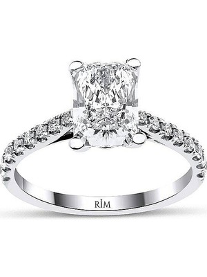 Rim Pırlanta 2.35 Karat Radiant Tektaş Laboratuvar Pırlanta Yüzük - Hrd Sertifikalı