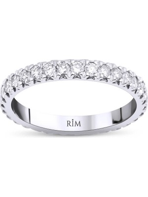 Rim Pırlanta 0.95 Karat Laboratuvar Pırlanta Tamtur Yüzük - Hrd Sertifikalı