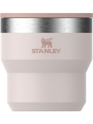 Mey İthalat Stanley The Stay Hot Stacking Camp Cup Paslanmaz Çelik Termos Bardak, Pembe Kuvars (Rose Quartz), 0.29 Litre