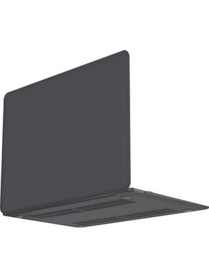 Mey İthalat Coverzone MacBook Air ile Uyumlu 13.3 Inç A2337 A2179 A1932 Şeffaf Buzlu Kristal Sert Kılıf Üst Alt Tam Koruma Havalandırmalı Ince Hafif Mat Laptop Koruyucu Kapak Fluently Tasarım Füme
