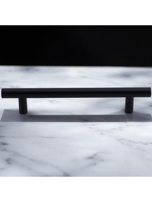 Mey İthalat Mia Mojan (96 mm - 9.6 Cm) Mat Siyah Metal Mobilya Mutfak Çekmece Dolap Dolabı Kulbu Kulpu Kulpları