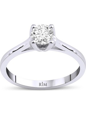 Rim Pırlanta 0.50 Karat Laboratuvar Pırlanta Tektaş Yüzük - Hrd Sertifikalı