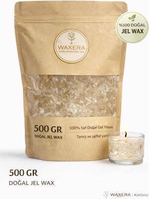 Waxera %100 Saf Jel Wax 500 gr – Şeffaf Mum Yapım Jeli - Hobi ve Dekoratif Mum Yapımı Için