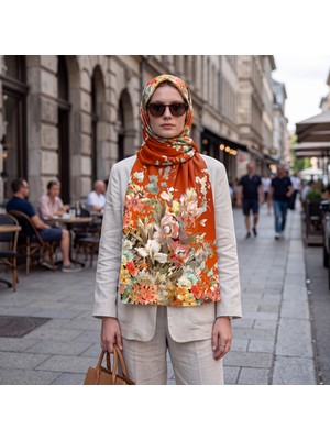 La Boutique Özel Seri Şal 1853-12 - 70X190