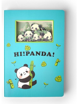 Mey İthalat Ecrou 3D Hi Panda Temalı Defter