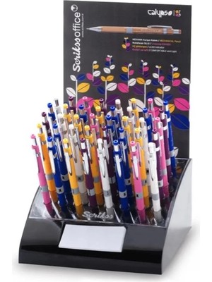Scrikss Calypso Color Versatil Kalem 07 ve 05 mm 40'lı Stand