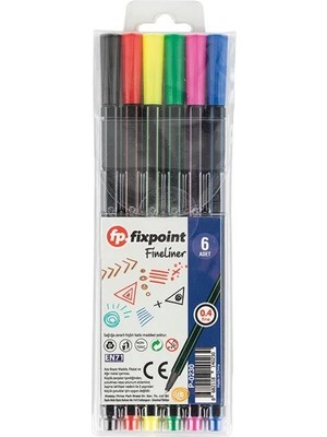 Kısmet Hırdavat Fixpoint Fineliner 6’lı Set P-0230