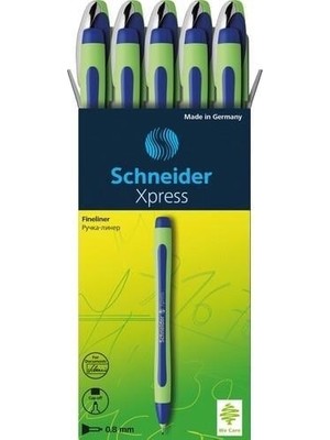Schneider Xpress 0,8 mm Fiber Uçlu Kalem Mavi 10'lu Kutu