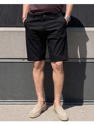 İnpool Erkek, Standart-Fit, Pamuklu, Esnek, Solmaz, Old Money Culture, Chino Şort-Bermuda 307