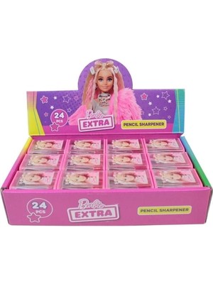 Dolphin Barbie B-436 Kalemtraş 2 Bıçaklı 24'lü Stand