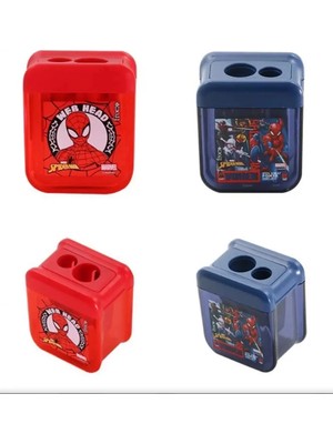 Şahin Kırtasiye Spiderman Kalemtraş 44976 Hazneli 2 Bıçaklı 24'lü Paket