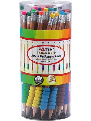 Fatih Kalem Fatih Kurşun Kalem Taiga Natural Eva Grip Silgili 36'lı Paket