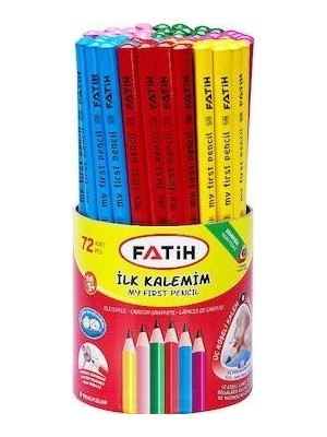 Fatih Kalem Fatih Kurşun Kalem Jumbo Üçgen Ilk Kalemim Renkli 72'li Paket