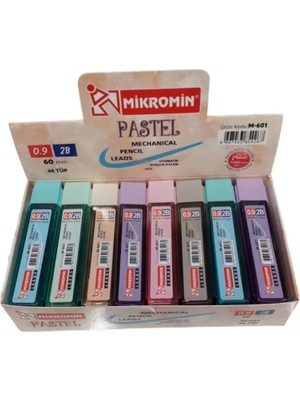 Şahin Kırtasiye Mikro M-601 60MM 0.9mm 60MM Pastel 48 Tüp