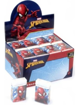 Şahin Kırtasiye Şahin Spiderman Dikdörtgen Silgi- 40374 St. 24'lü Paket