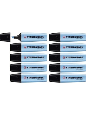 Stabilo Fosforlu Kalem Boss Nature Colors Esintili Mavi 10'lu Paket
