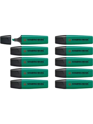 Umur Stabilo Fosforlu Kalem Boss Nature Colors Çamur Yeşili 10'lu Paket