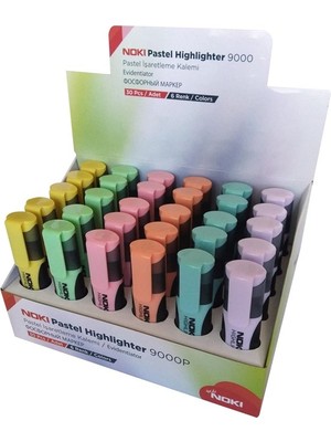 Noki Pastel Fosforlu Kalem 30'lu Stand 9000P-30