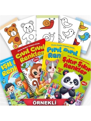 Efsane Renkler Örnekli Boyama Kitabı 4 Kitap Set/ Geleceğin Yıldızları Yayınevi