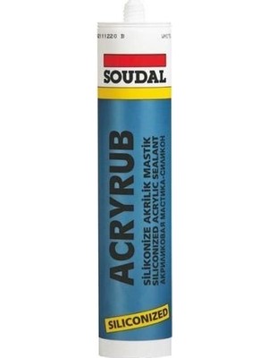 Egecen Soudal Acryrub Silikonize Mastik 310 ml Antrasit