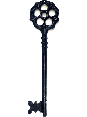 Renas Store Çiçek Dekoratif Anahtar, 220X56 mm - Büyük Boy, Vintage, Retro, Çiçekli Stil Süs Aksesuar Anahtar