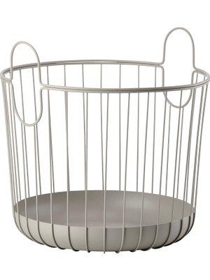 Mey İthalat Zone Inu Basket Dia. 40,6 x 41,1 cm Boz Kahverengi
