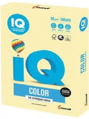 Tekiner IQ Fotokopi Kağıdı A4 Renkli 80gr Sarı 500'lü