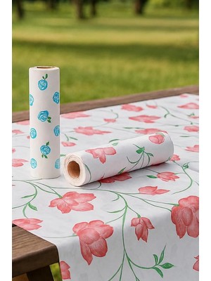 Mey İthalat 20 Adet Kullan At Masa Örtüsü Sıvı Geçirmez(2 Rulo) Tek Kullanımlık 100X120 cm Sofra Kağıdı