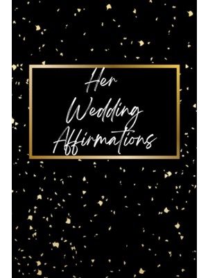 Mey İthalat Independently Published Black Her Wedding Affirmation Vow Book 6x9" Booklet