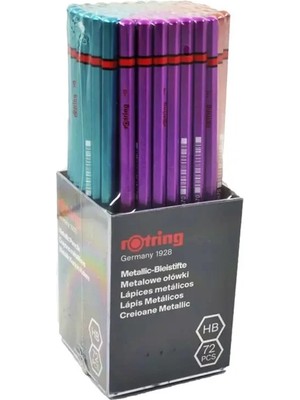 Rotring 2090067 Metalik Kurşun Kalem Hb 72'li Paket