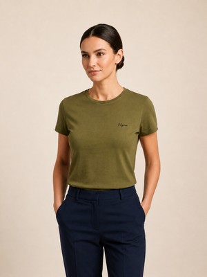 Vigoss Jeans VİGOSS BASKILI KADIN T-SHIRT 13193-03370
