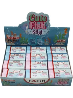 Fatih Silgi Cute Fish Pvc Soft Fs24 24'lü Paket