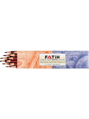 Fatih Kopya Kalemi Kırmızı-Mavi 12'li Paket