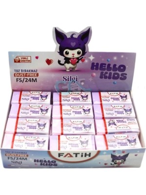 Fatih Silgi Hello Kids Pvc Soft Fs24 24'lü Paket