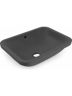 Bocchı Scala Tezgah Altı Lavabo 55 cm -Mat Antrasit