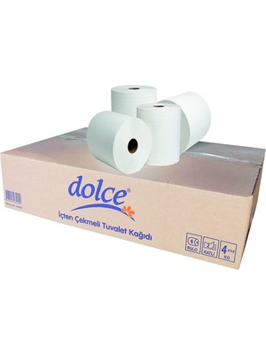 Dolce Içten Çekmeli Maxi Tuvalet Kağıdı 6 Rulo 2 Katlı 4 kg
