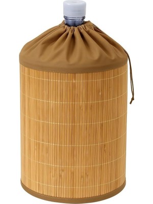 Mey İthalat Orret Home Hasır Bambu Damacana Kılıfı – 53X42 cm El Örgüsü Hasır Damacana Örtüsü, Estetik Su Damacanası Kaplama, Dekoratif Ev ve Mutfak Aksesuarı 19 L Damacana Uyumlu