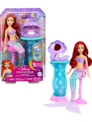 Mattel Disney Prensesi Oyuncakları, Kuyruğu Çıkarılabilir Ariel Vanity Pop Deniz Kızı Bebek,