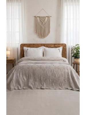 Şaheser Home Collection Yatak Örtüsü Çift Kişilik Anita Bej