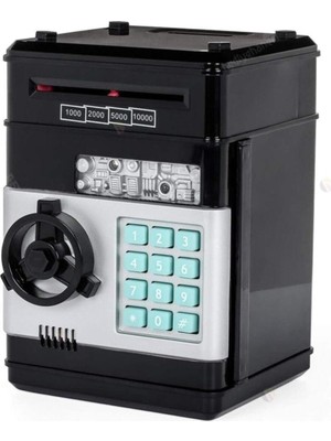 Şifreli Kasa Atm Elektronik Kumbara - Siyah